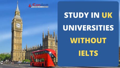 An image of big ben london with a text that says study in UK universities without IELTS