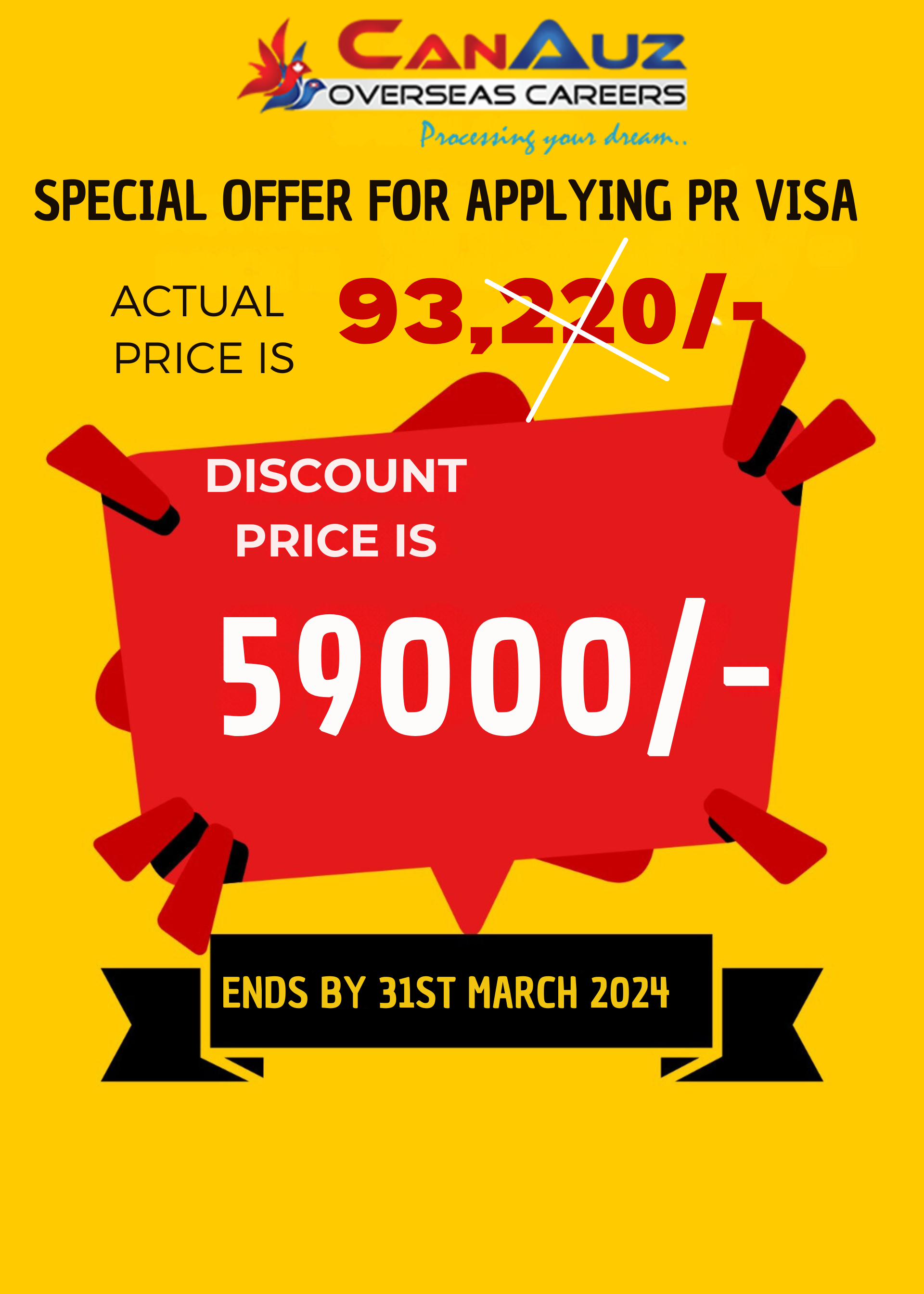 SPECIAL OFFER for applying pr visa